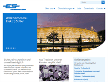 Tablet Screenshot of elektro-stiller.de